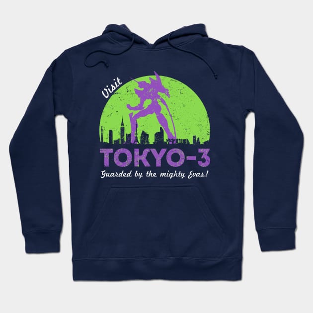 Visit Tokyo-3 Hoodie by alecxps